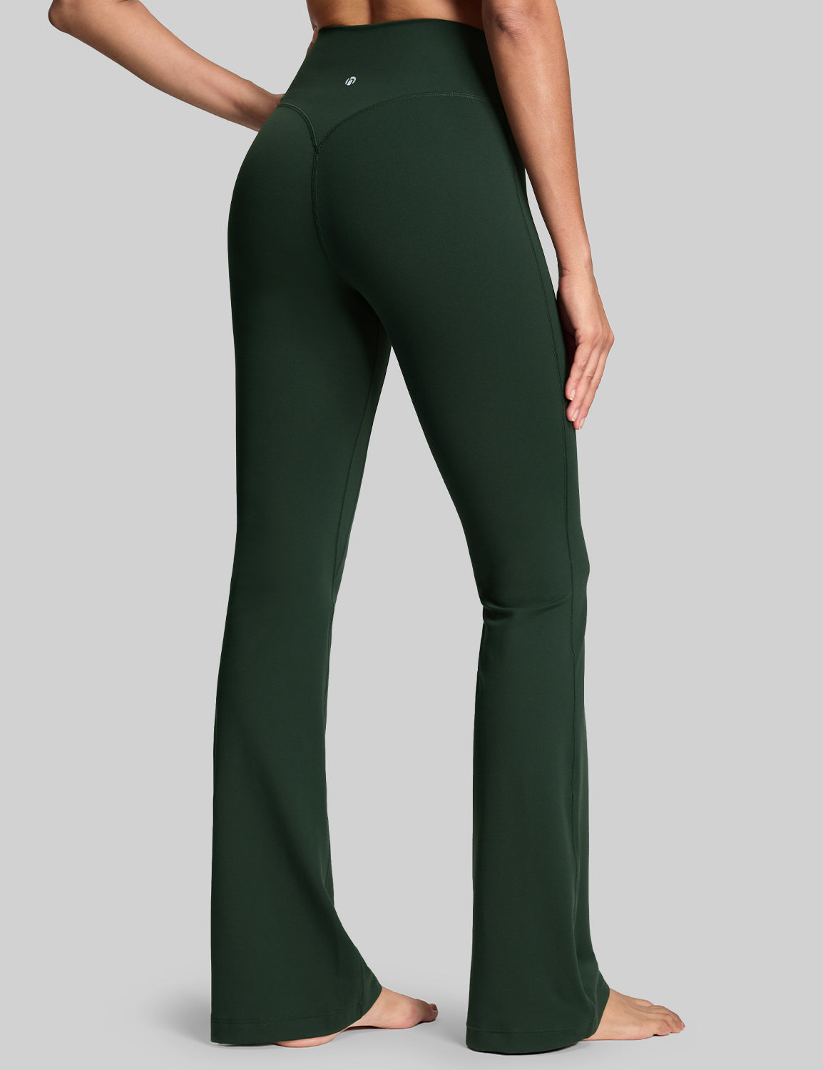 Harmony Flare Leggings No Front Seam Bold V-Dip Back