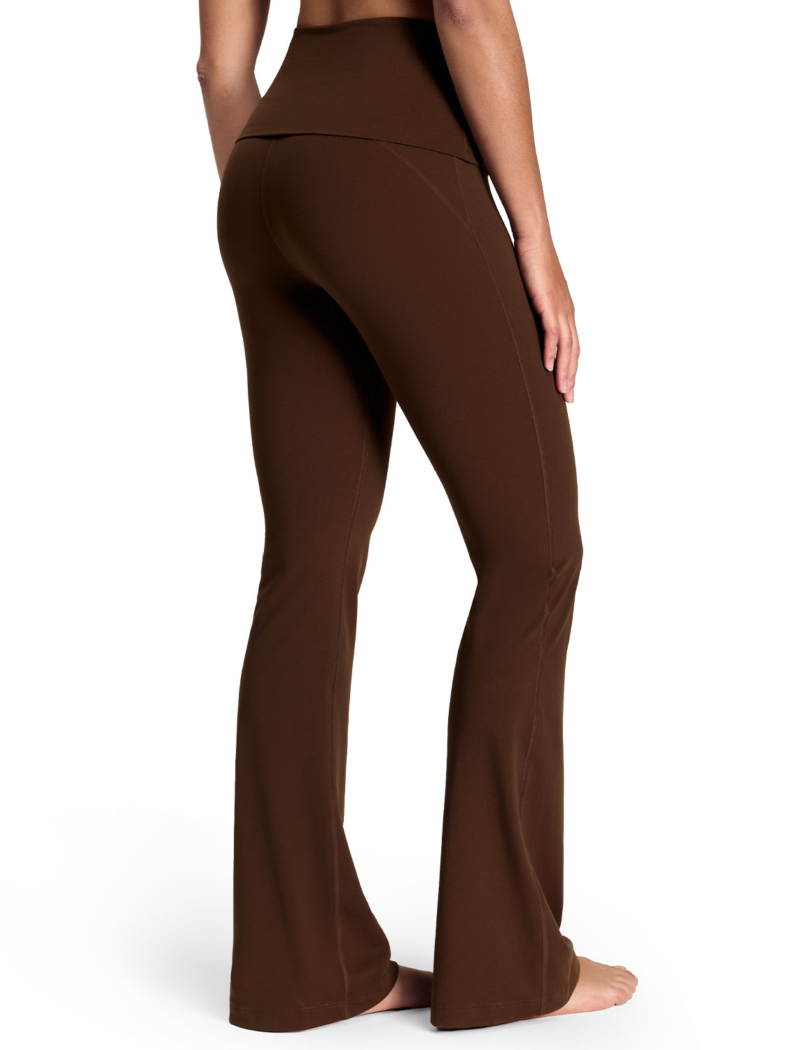 Mellow Foldover-Waist Flared Leggings 29"