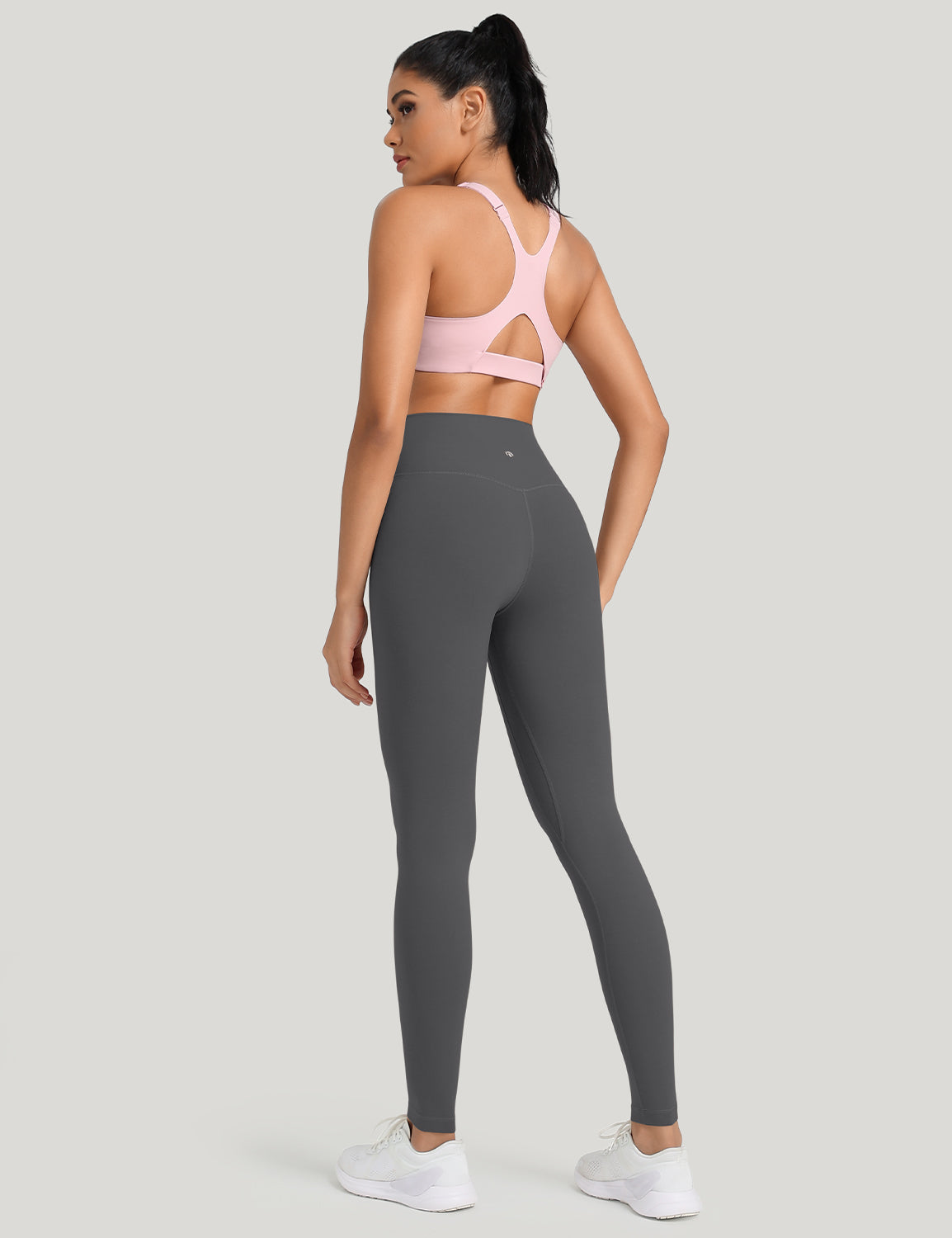 HeyNuts Workout Pro Full Length Yoga Leggings for Tall Women, Tummy Control Compression Athletic Yoga Pants 28''