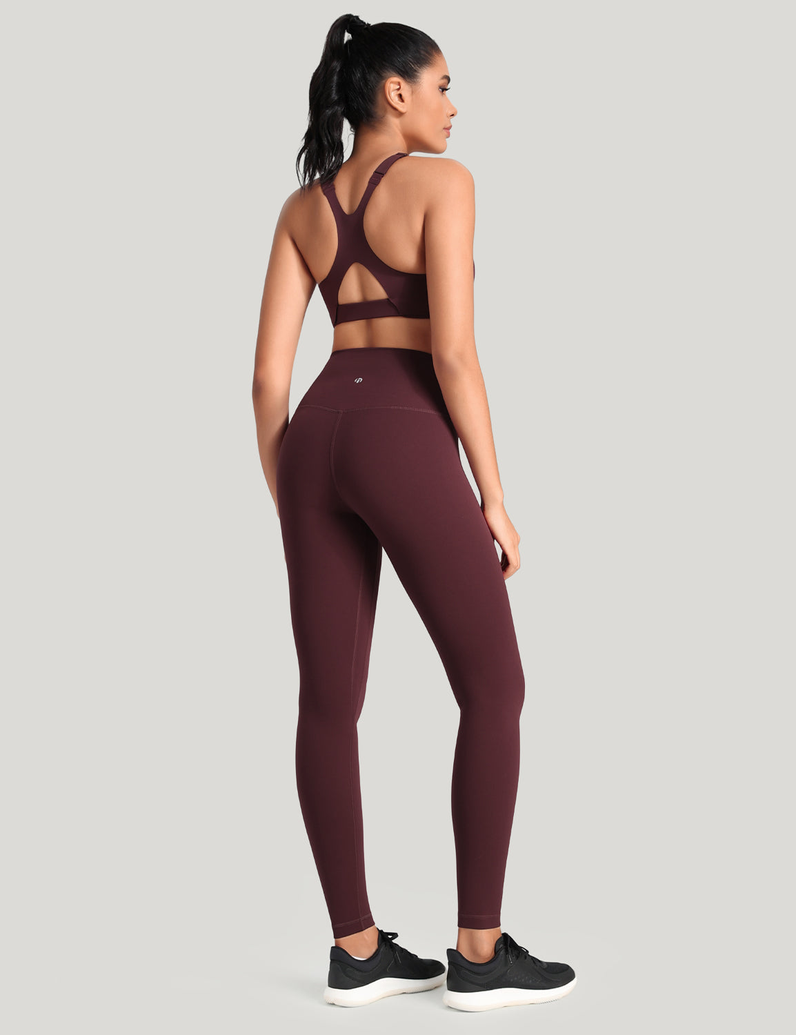 HeyNuts Workout Pro Full Length Yoga Leggings for Tall Women, Tummy Control Compression Athletic Yoga Pants 28''