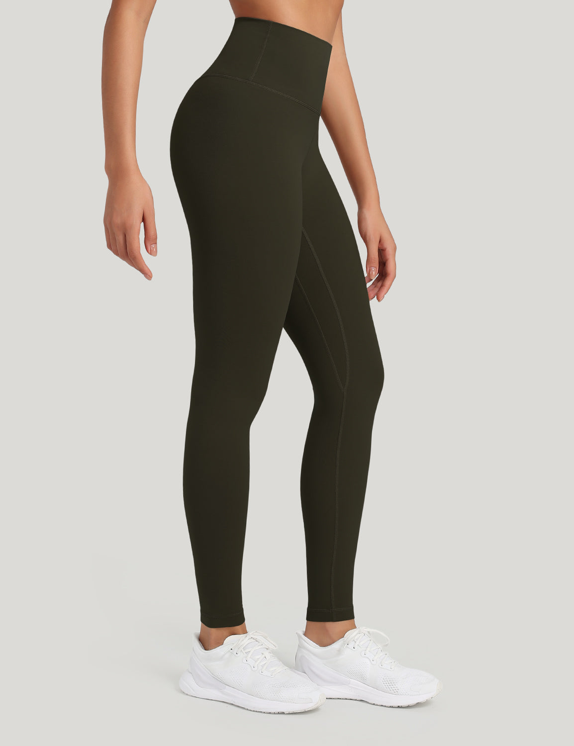 HeyNuts Workout Pro Full Length Yoga Leggings for Tall Women, Tummy Control Compression Athletic Yoga Pants 28''