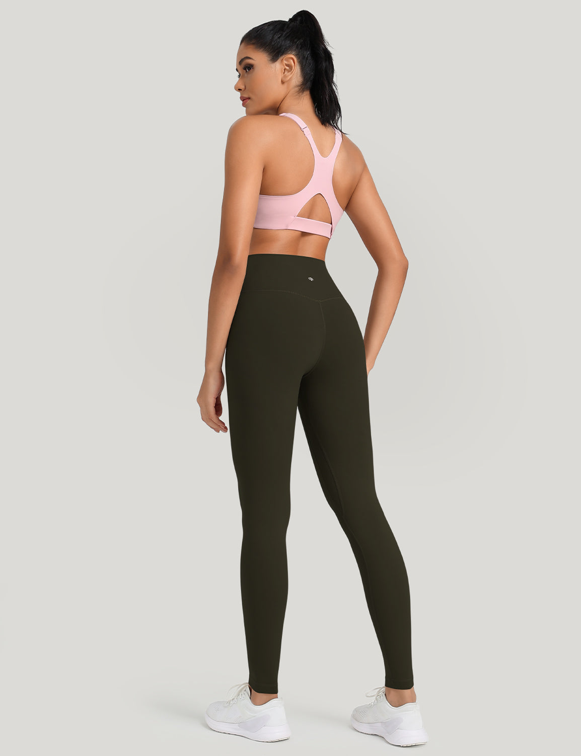 HeyNuts Workout Pro Full Length Yoga Leggings for Tall Women, Tummy Control Compression Athletic Yoga Pants 28''