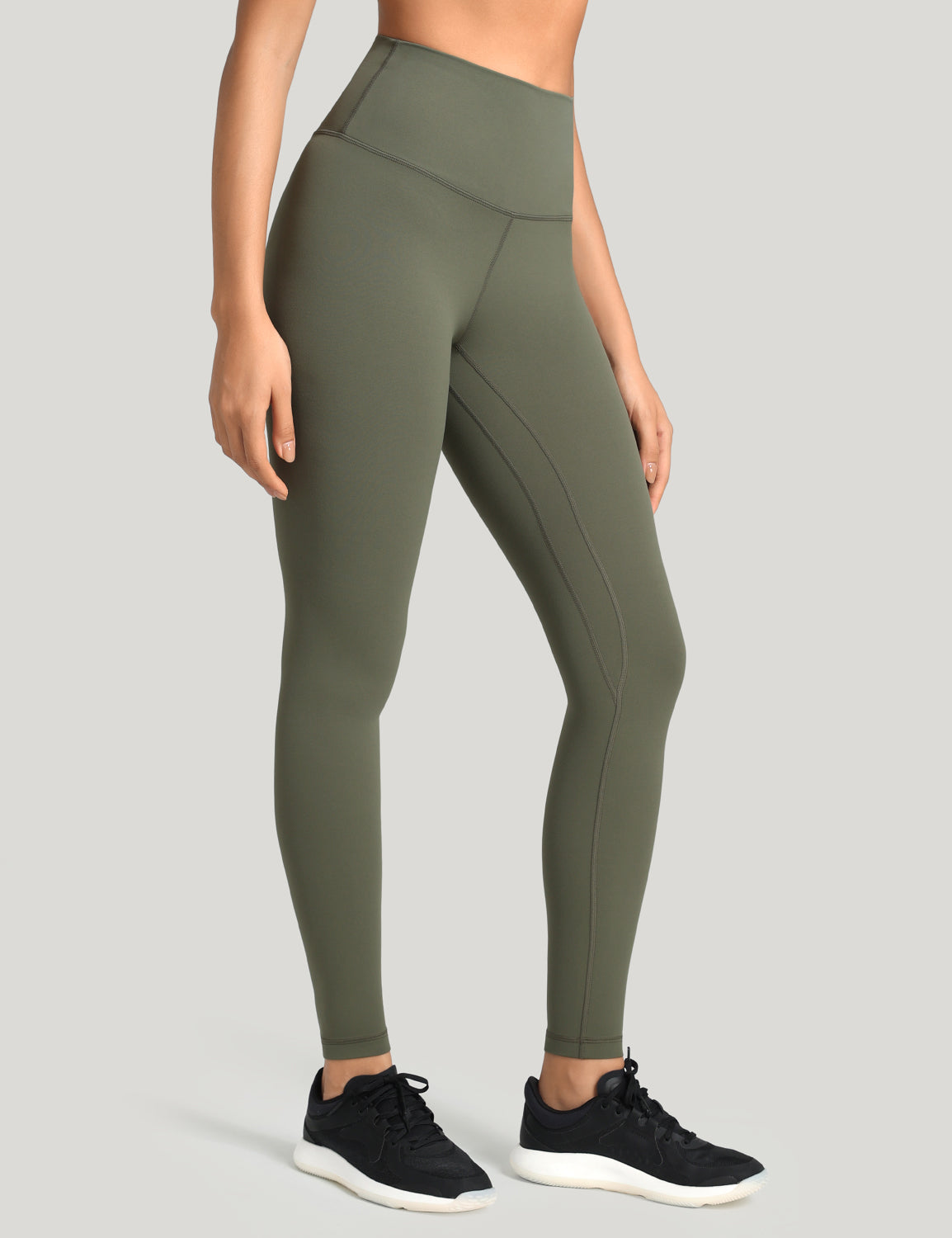 HeyNuts Workout Pro Full Length Yoga Leggings for Tall Women, Tummy Control Compression Athletic Yoga Pants 28''