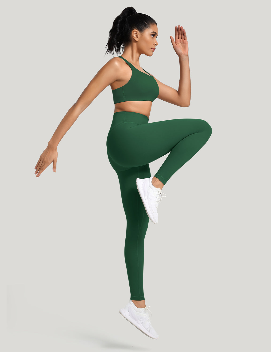 HeyNuts Workout Pro Full Length Yoga Leggings for Tall Women, Tummy Control Compression Athletic Yoga Pants 28''