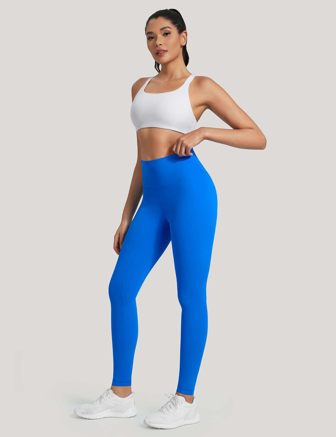 HeyNuts Workout Pro Full Length Yoga Leggings for Tall Women, Tummy Control Compression Athletic Yoga Pants 28''