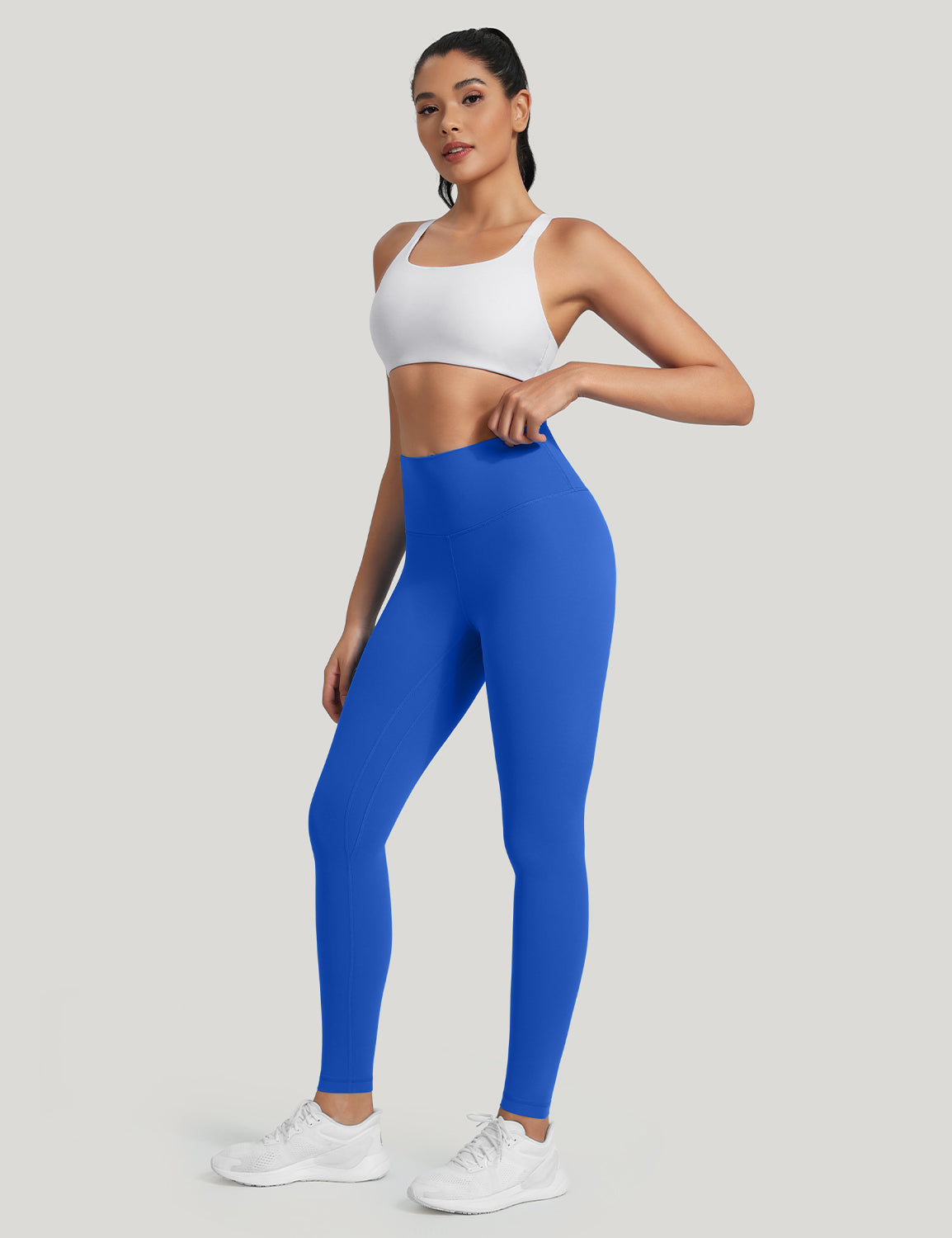 HeyNuts Workout Pro Full Length Yoga Leggings for Tall Women, Tummy Control Compression Athletic Yoga Pants 28''