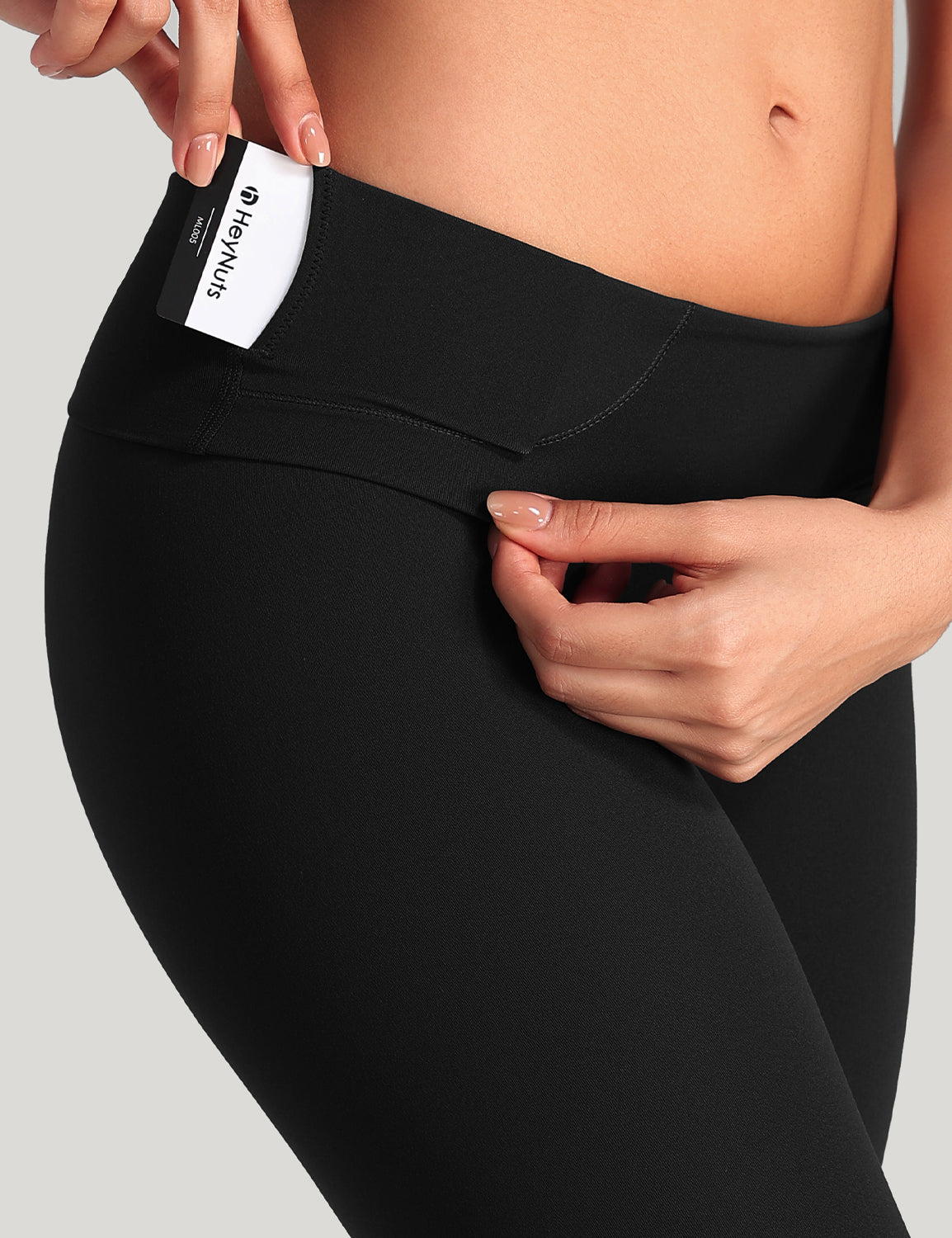 HeyNuts Workout Pro High Waisted Yoga Capris Leggings, Tummy Control Running Exercise Cropped Pant 21''