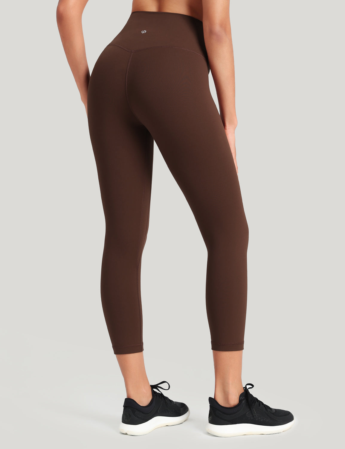 HeyNuts Workout Pro High Waisted Yoga Capris Leggings, Tummy Control Running Exercise Cropped Pant 21''