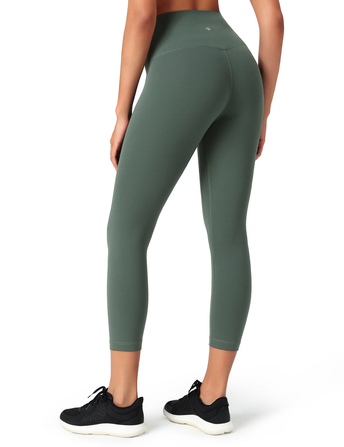 HeyNuts Workout Pro High Waisted Yoga Capris Leggings, Tummy Control Running Exercise Cropped Pant 21''