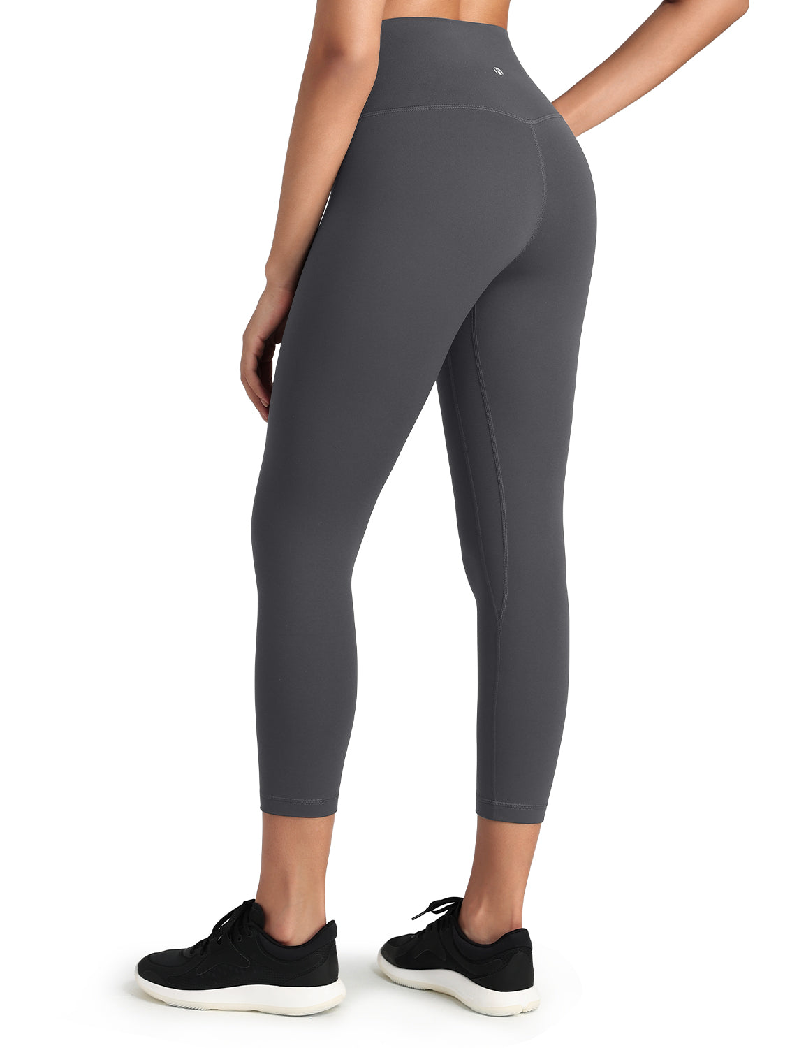 HeyNuts Workout Pro High Waisted Yoga Capris Leggings, Tummy Control Running Exercise Cropped Pant 21''
