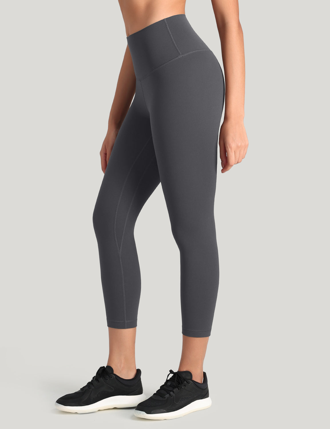 HeyNuts Workout Pro High Waisted Yoga Capris Leggings, Tummy Control Running Exercise Cropped Pant 21''