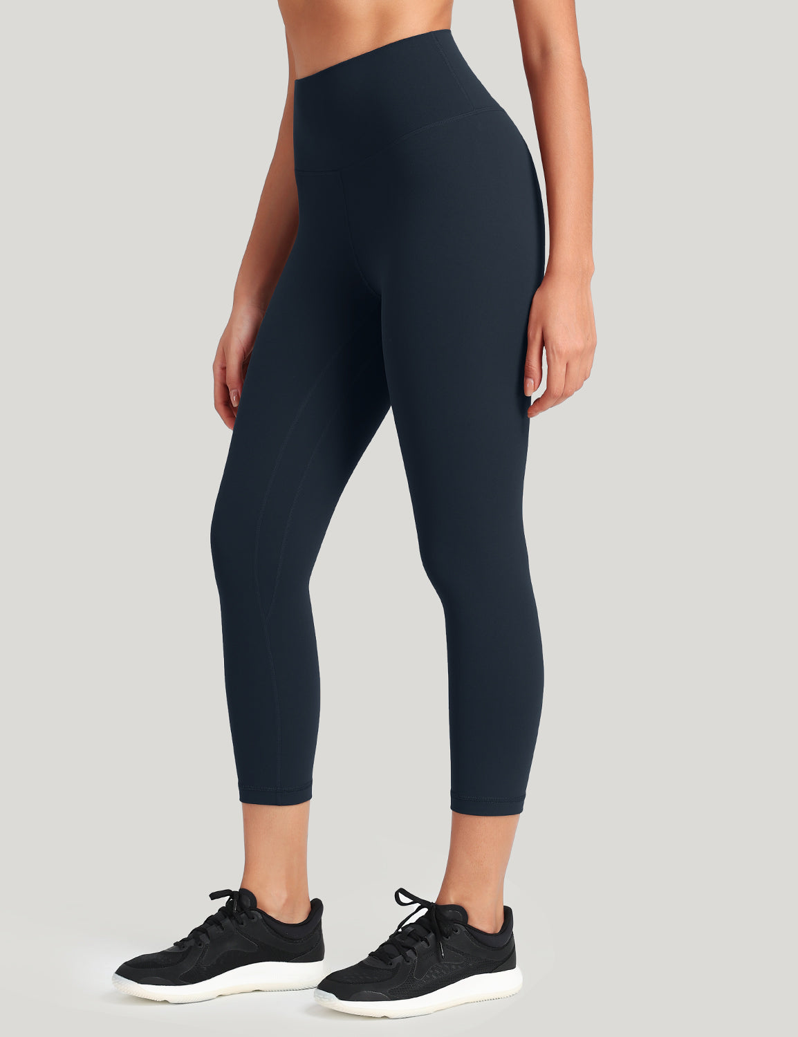 HeyNuts Workout Pro High Waisted Yoga Capris Leggings, Tummy Control Running Exercise Cropped Pant 21''