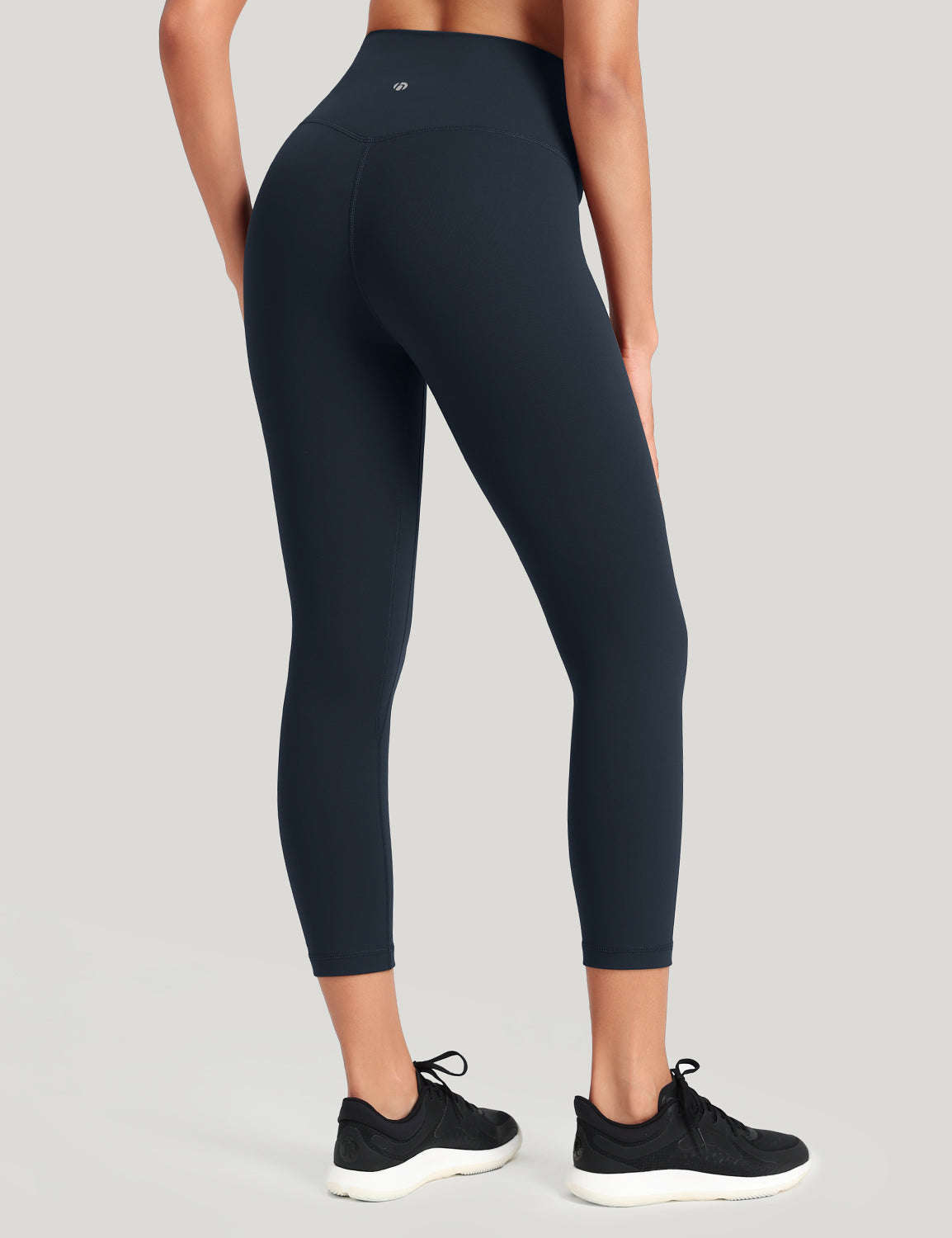 HeyNuts Workout Pro High Waisted Yoga Capris Leggings, Tummy Control Running Exercise Cropped Pant 21''