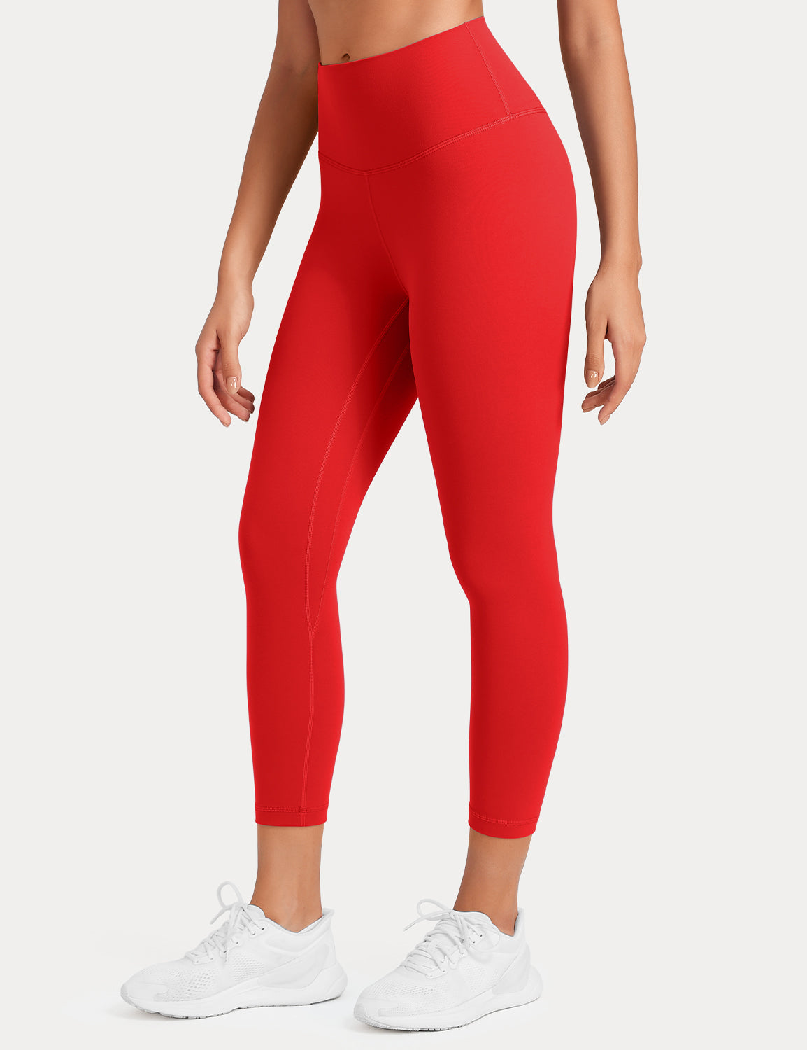 HeyNuts Workout Pro High Waisted Yoga Capris Leggings, Tummy Control Running Exercise Cropped Pant 21''
