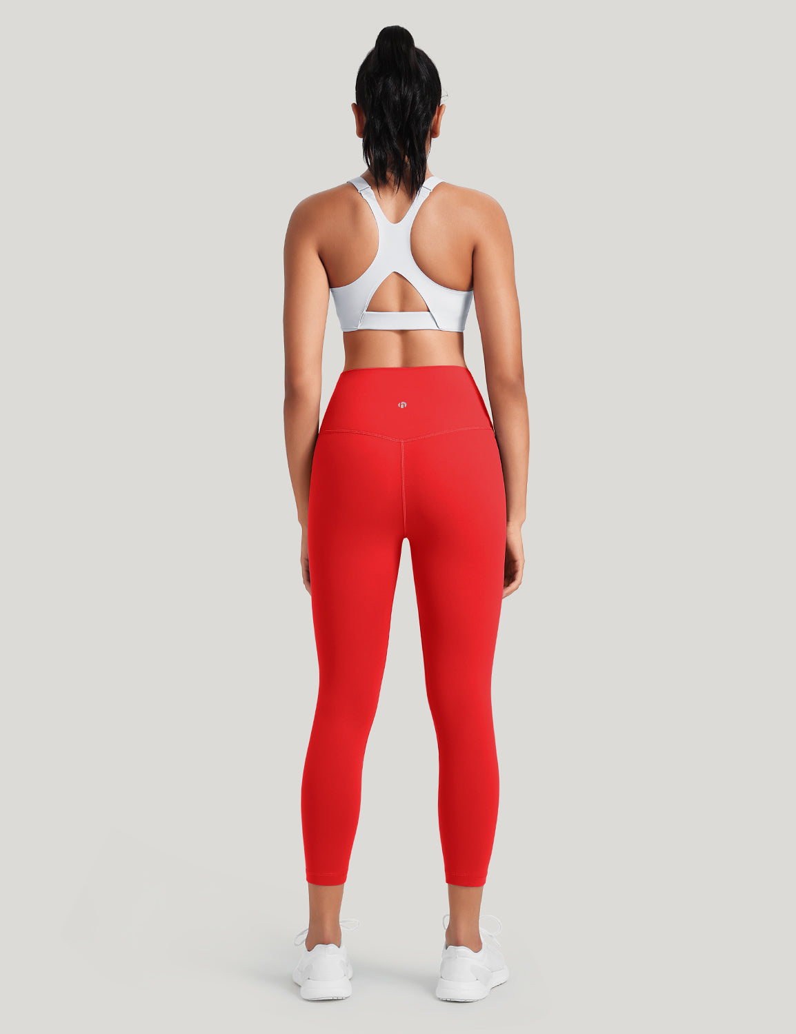 HeyNuts Workout Pro High Waisted Yoga Capris Leggings, Tummy Control Running Exercise Cropped Pant 21''