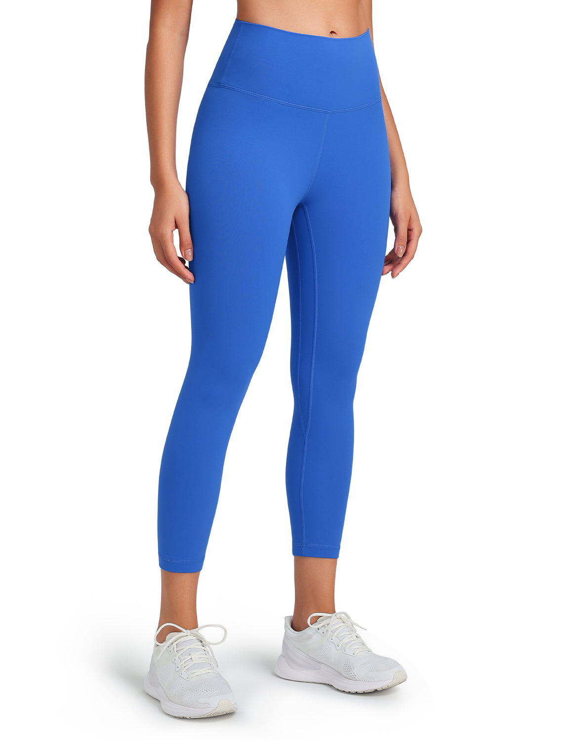 HeyNuts Workout Pro High Waisted Yoga Capris Leggings, Tummy Control Running Exercise Cropped Pant 21''
