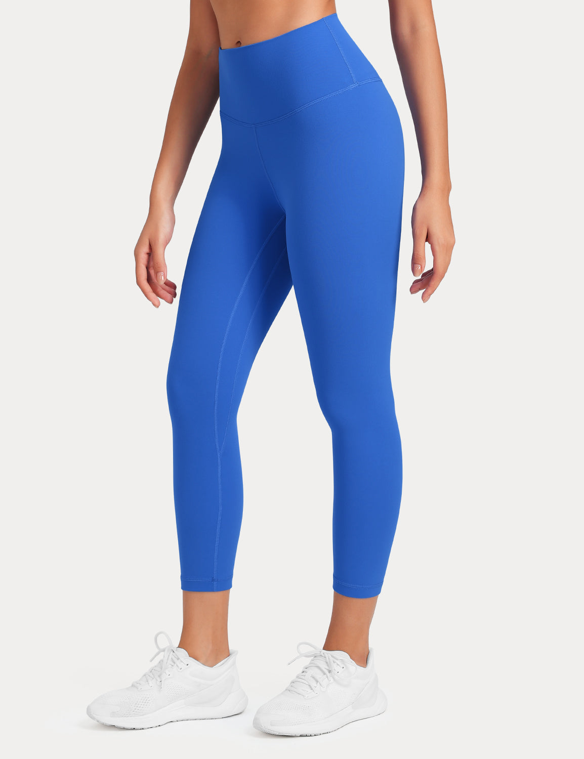 HeyNuts Workout Pro High Waisted Yoga Capris Leggings, Tummy Control Running Exercise Cropped Pant 21''