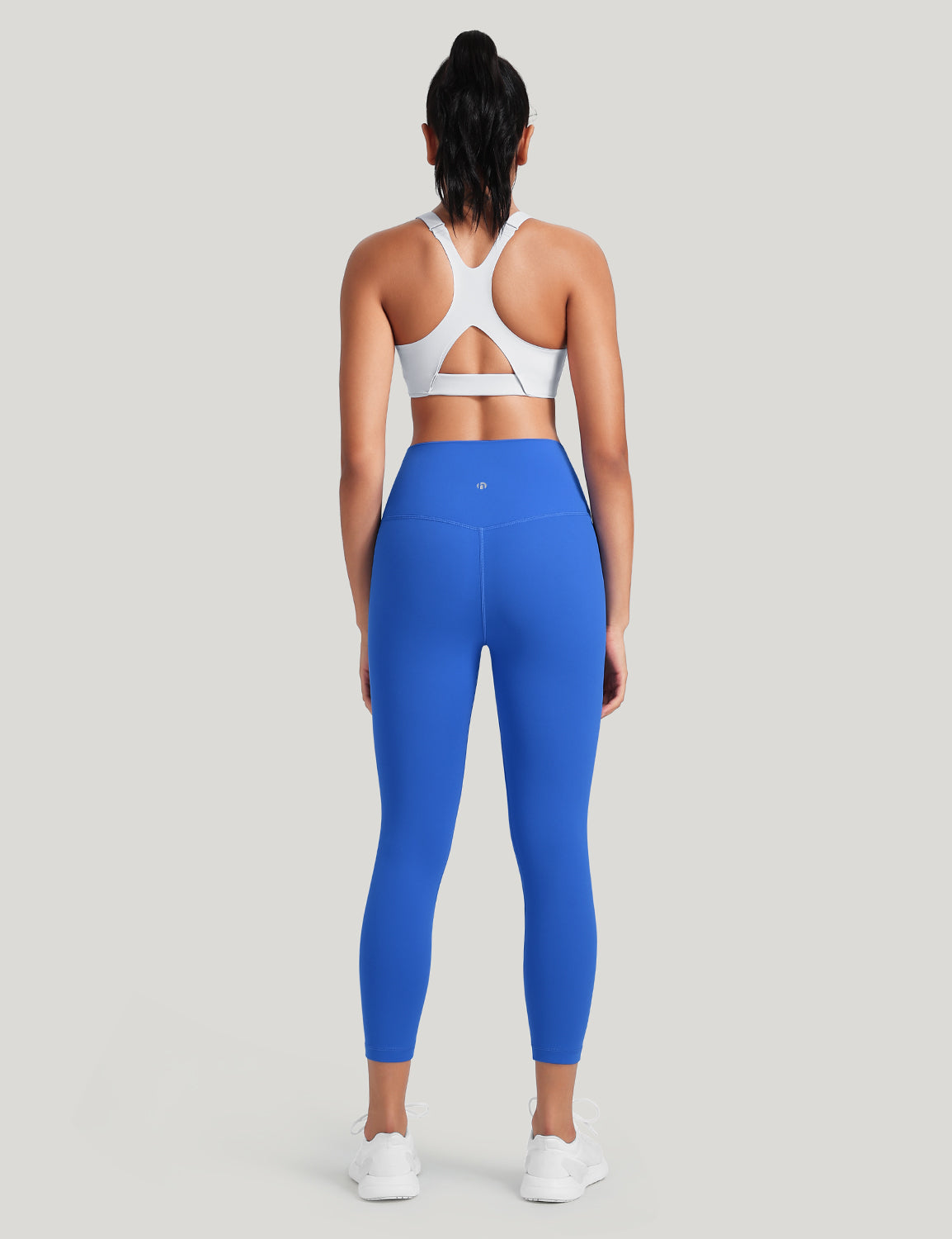 HeyNuts Workout Pro High Waisted Yoga Capris Leggings, Tummy Control Running Exercise Cropped Pant 21''