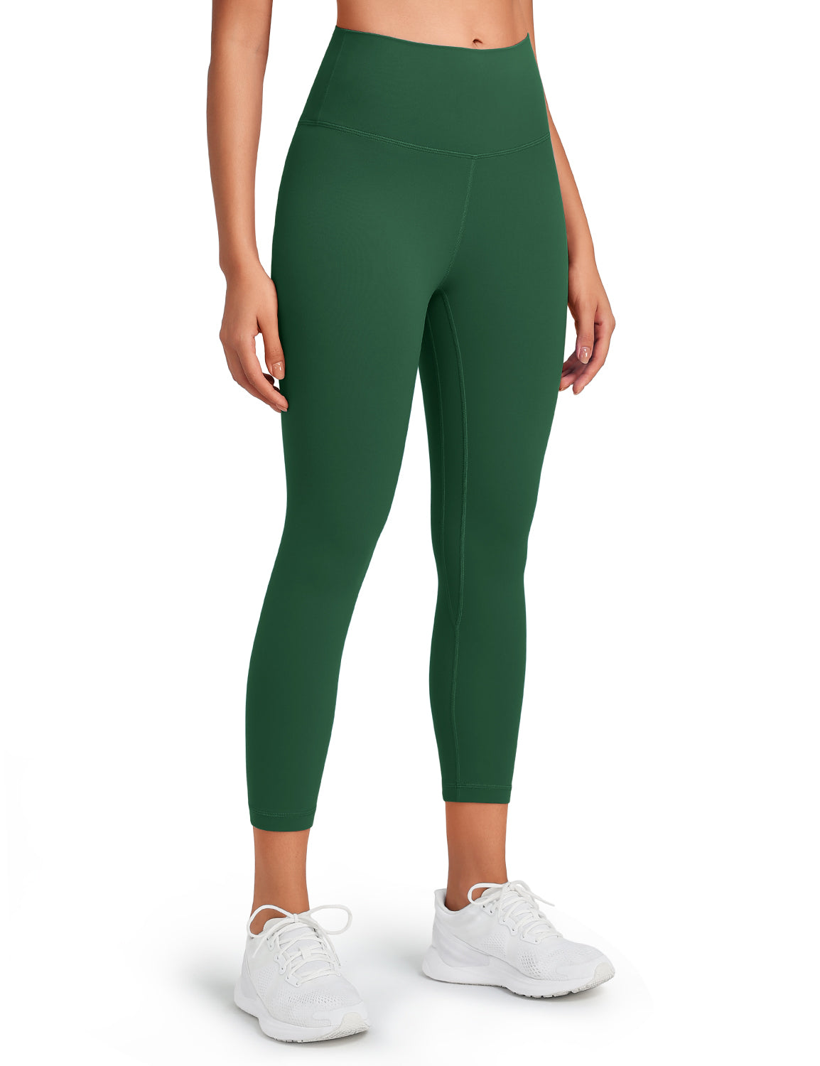 HeyNuts Workout Pro High Waisted Yoga Capris Leggings, Tummy Control Running Exercise Cropped Pant 21''