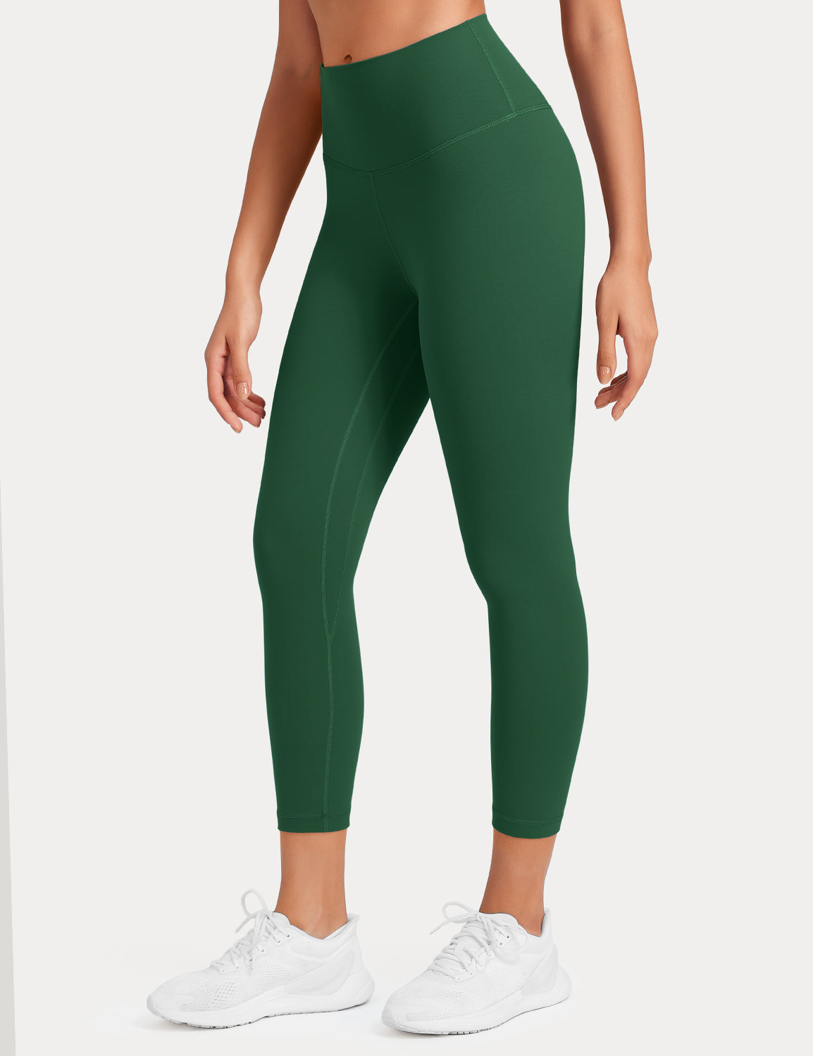HeyNuts Workout Pro High Waisted Yoga Capris Leggings, Tummy Control Running Exercise Cropped Pant 21''