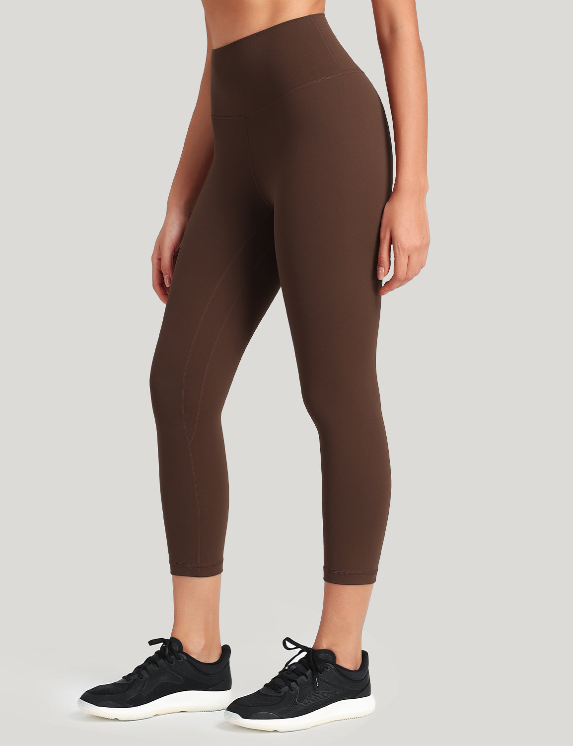HeyNuts Workout Pro High Waisted Yoga Capris Leggings, Tummy Control Running Exercise Cropped Pant 21''