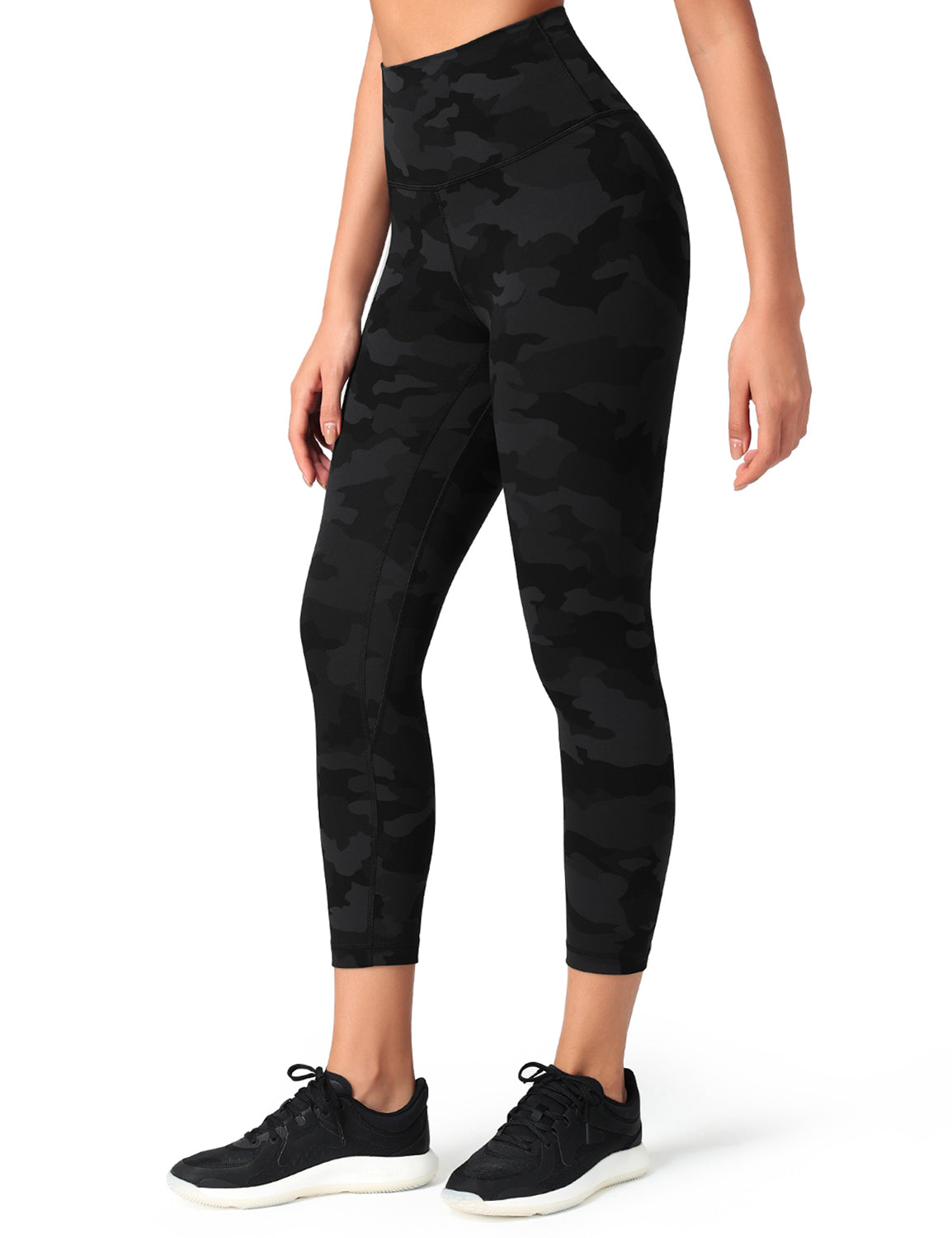 HeyNuts Workout Pro High Waisted Yoga Capris Leggings, Tummy Control Running Exercise Cropped Pant 21''