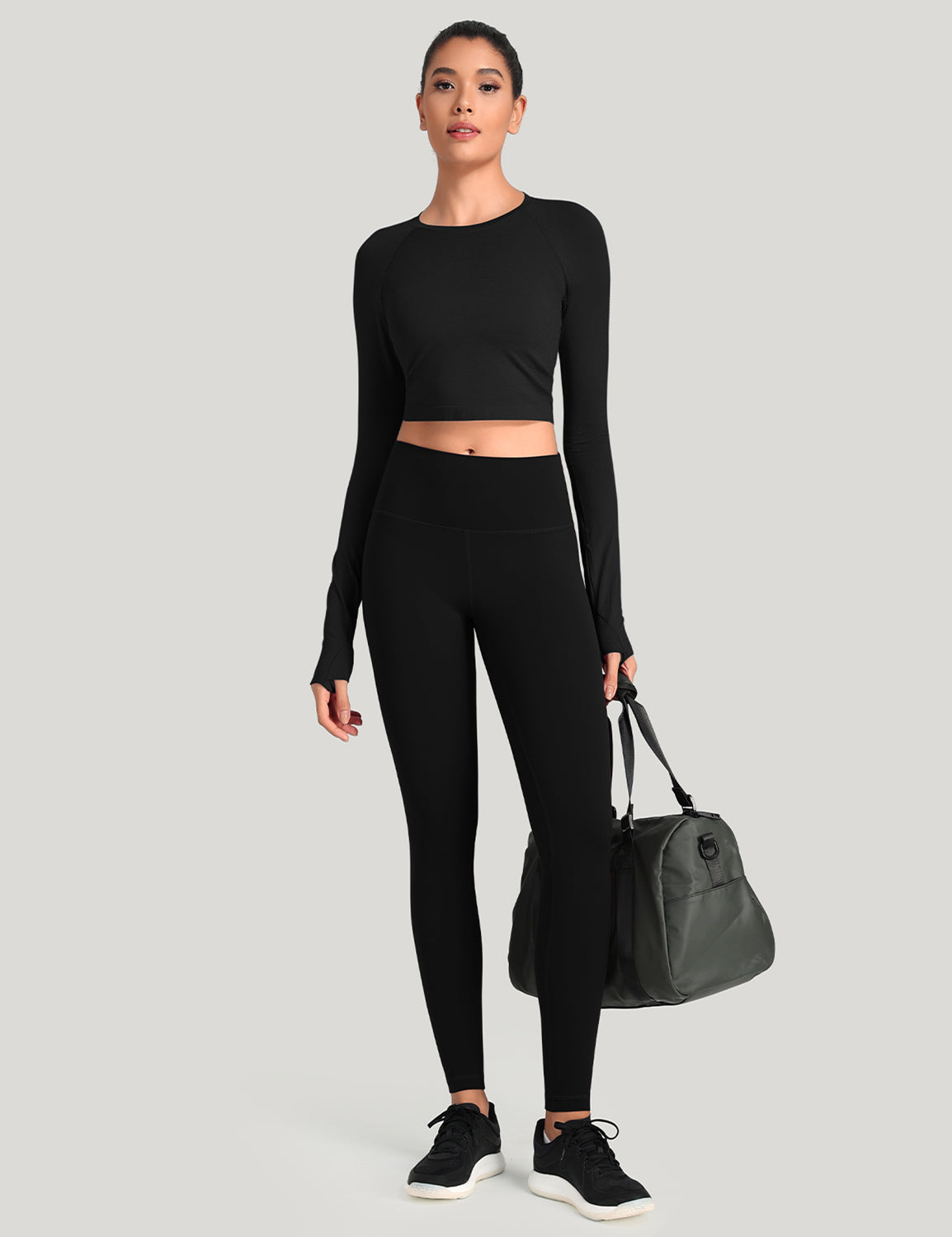 HeyNuts Workout Pro Extra Long Leggings for Tall Women, High Waisted Athletic Tummy Control Leggings Soft Yoga Pants 31''
