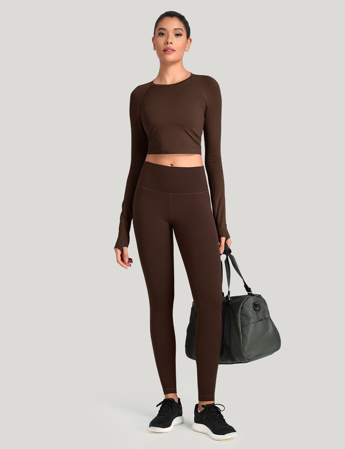HeyNuts Workout Pro Extra Long Leggings for Tall Women, High Waisted Athletic Tummy Control Leggings Soft Yoga Pants 31''