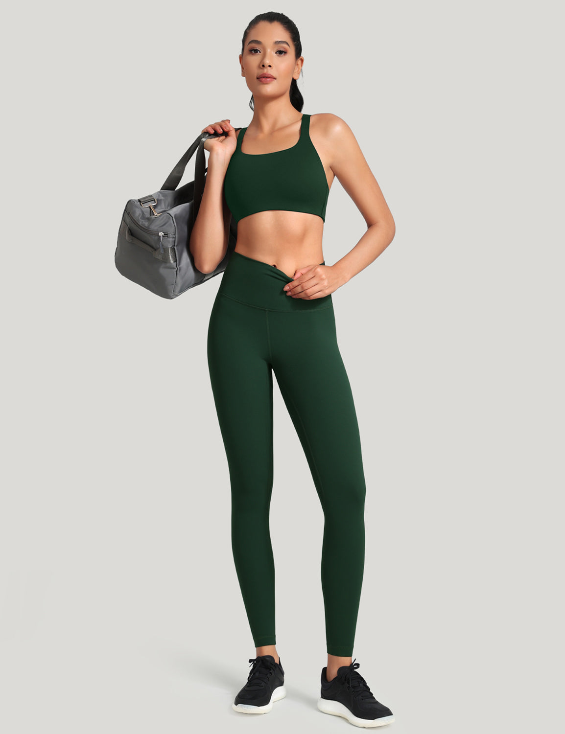 HeyNuts Workout Pro Extra Long Leggings for Tall Women, High Waisted Athletic Tummy Control Leggings Soft Yoga Pants 31''