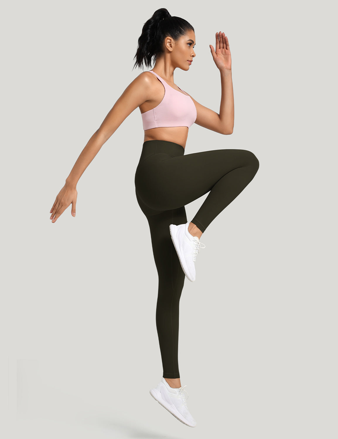 HeyNuts Workout Pro Extra Long Leggings for Tall Women, High Waisted Athletic Tummy Control Leggings Soft Yoga Pants 31''