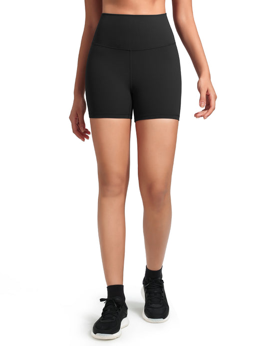 HeyNuts Workout Pro Biker Short for Women, High Waisted Tummy Control Fitness Running Yoga Gym shorts 4''