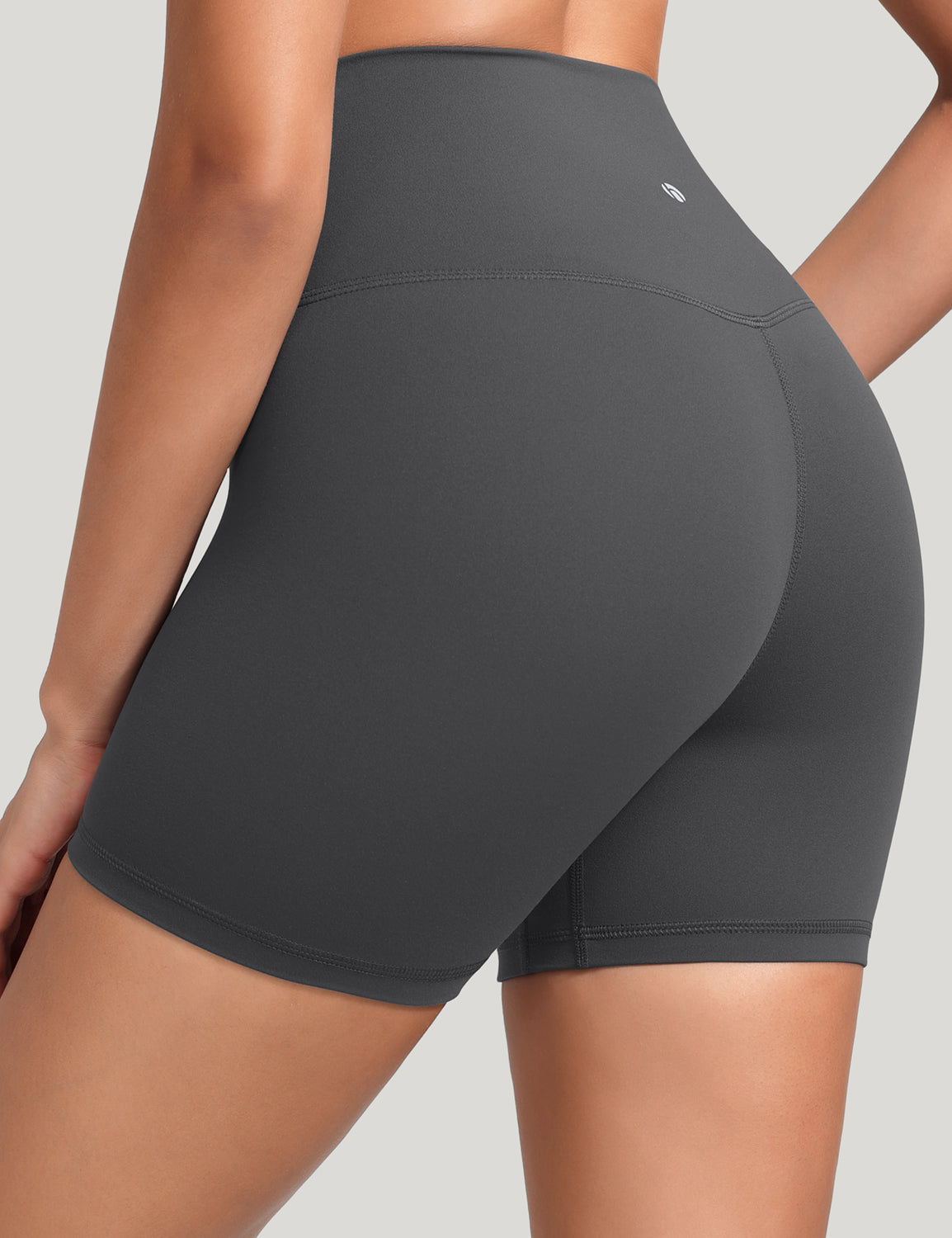 HeyNuts Workout Pro Biker Short for Women, High Waisted Tummy Control Fitness Running Yoga Gym shorts 4''