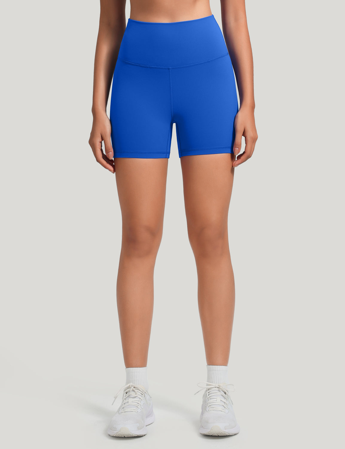 HeyNuts Workout Pro Biker Short for Women, High Waisted Tummy Control Fitness Running Yoga Gym shorts 4''