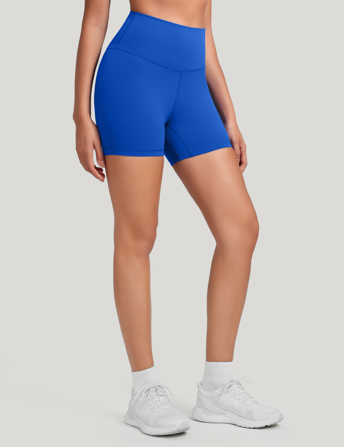 HeyNuts Workout Pro Biker Short for Women, High Waisted Tummy Control Fitness Running Yoga Gym shorts 4''