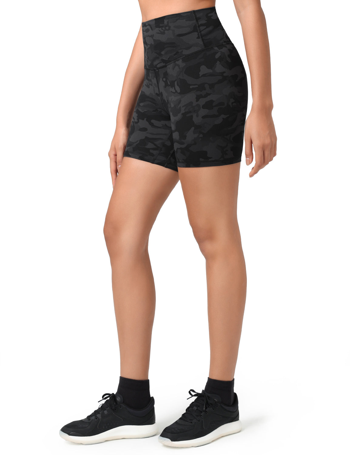 HeyNuts Women's Workout Pro Biker Short, High Waisted Tummy Control Athletic Running Spandex Yoga shorts 6''