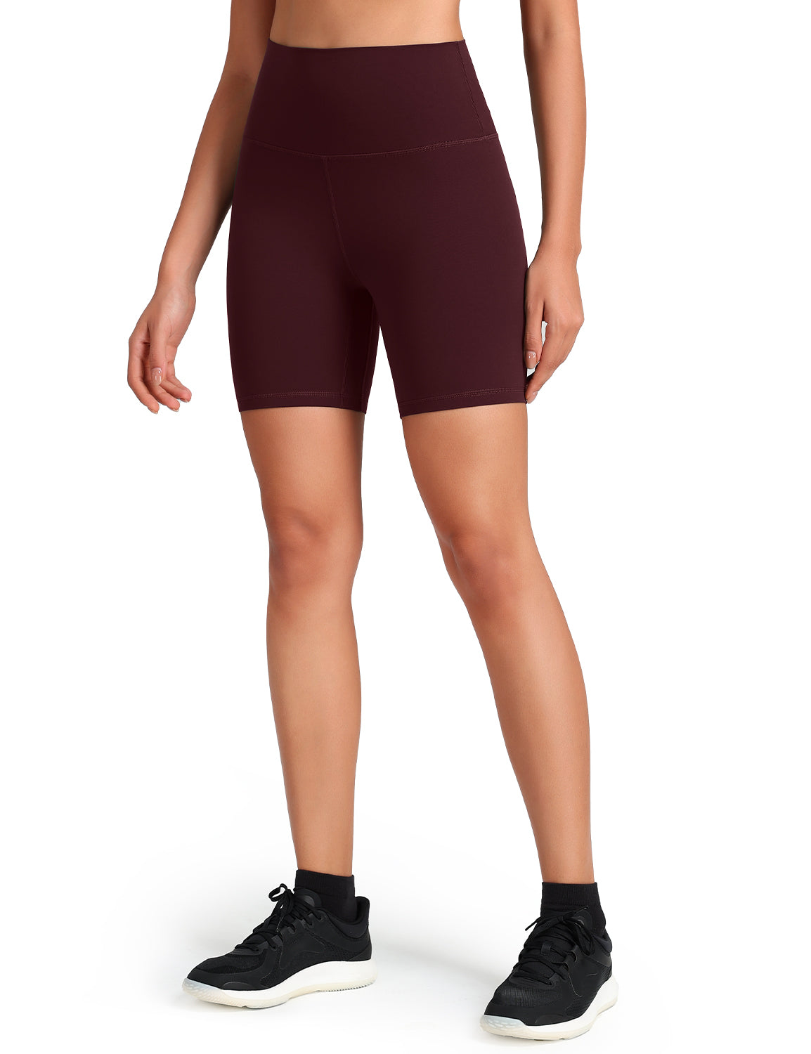 HeyNuts Women's Workout Pro Biker Short, High Waisted Tummy Control Athletic Running Spandex Yoga shorts 6''