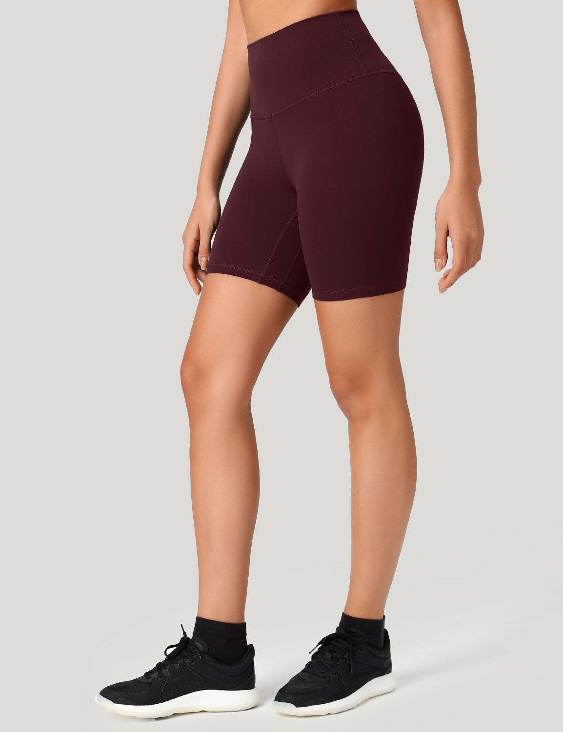 HeyNuts Women's Workout Pro Biker Short, High Waisted Tummy Control Athletic Running Spandex Yoga shorts 6''
