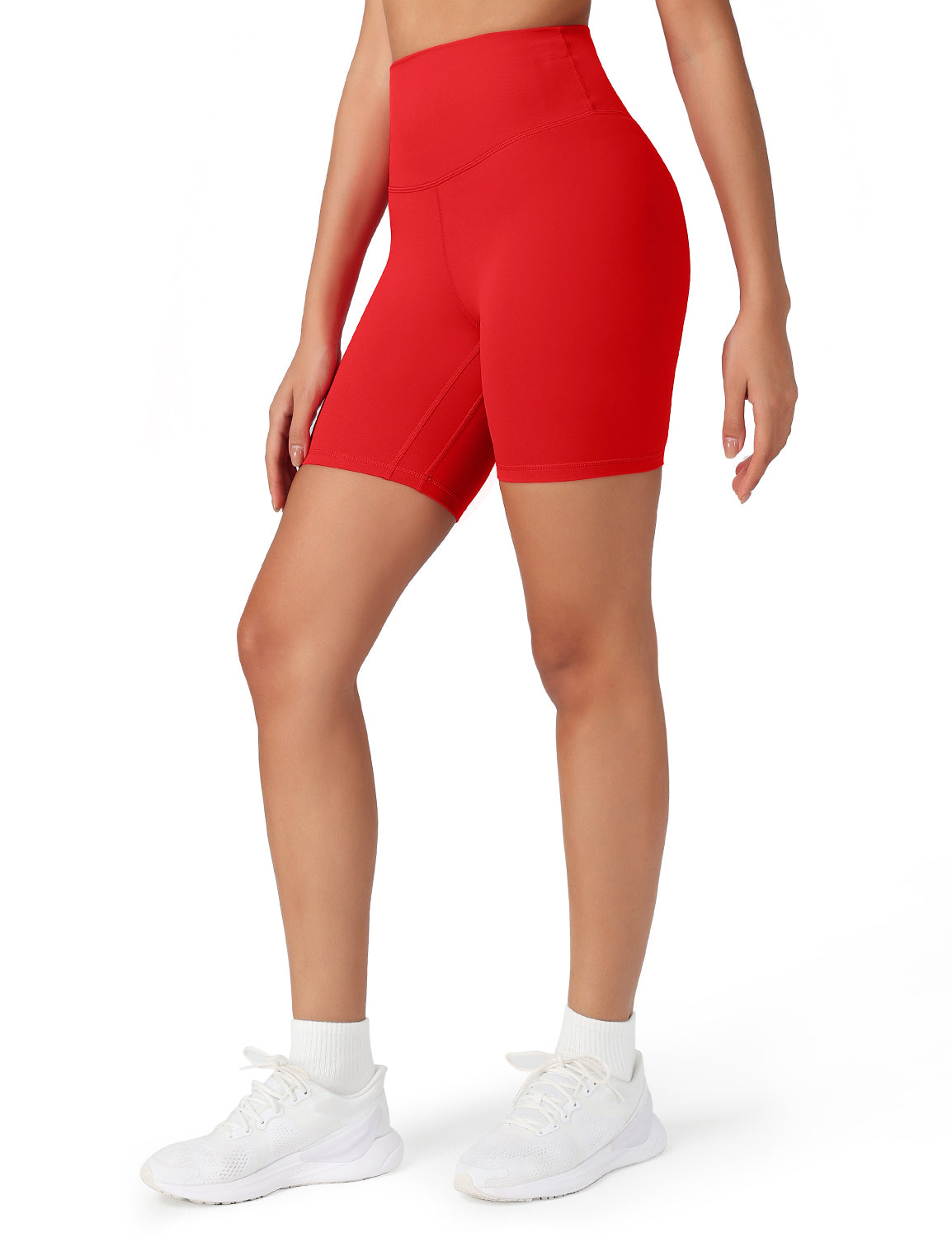 HeyNuts Women's Workout Pro Biker Short, High Waisted Tummy Control Athletic Running Spandex Yoga shorts 6''