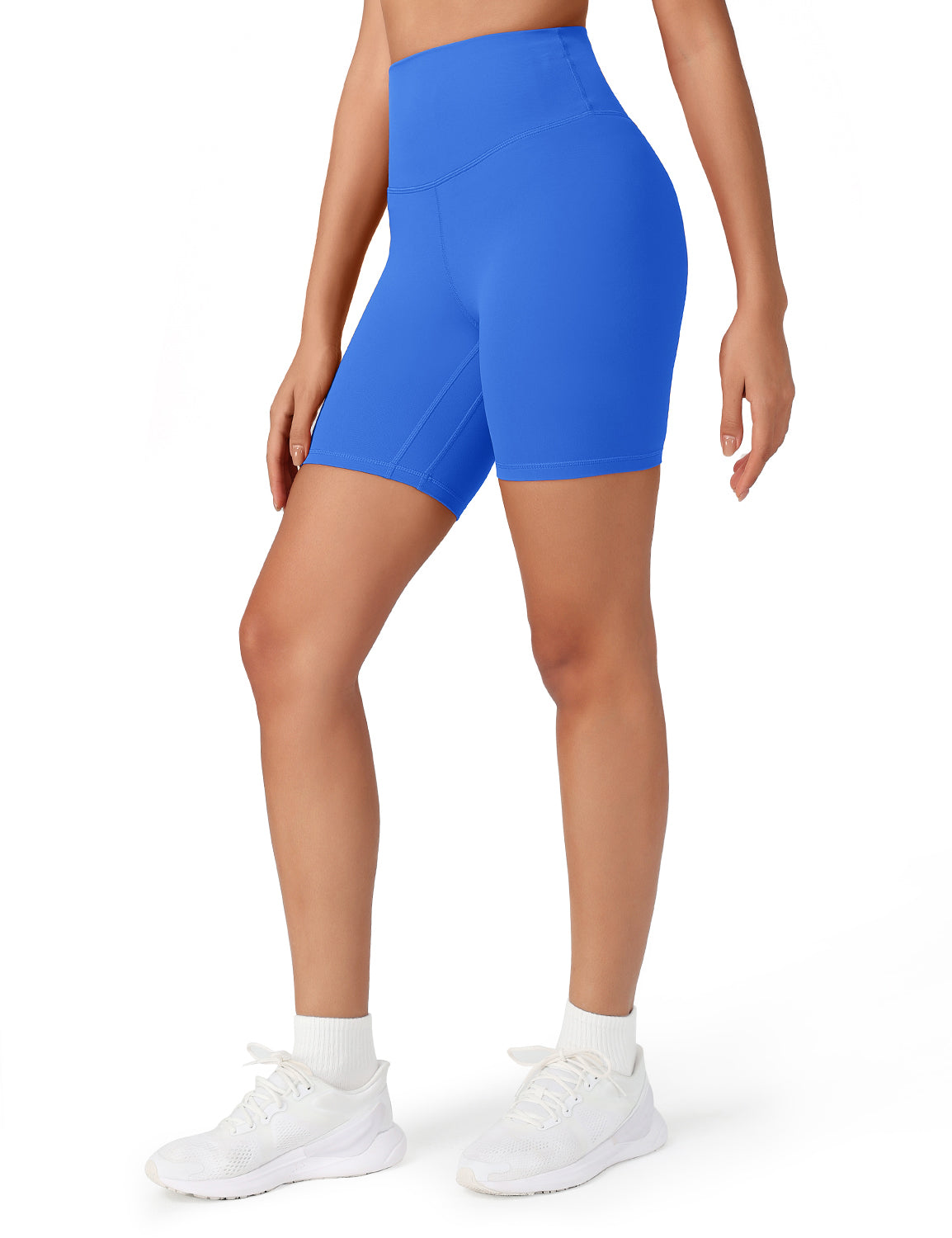HeyNuts Women's Workout Pro Biker Short, High Waisted Tummy Control Athletic Running Spandex Yoga shorts 6''