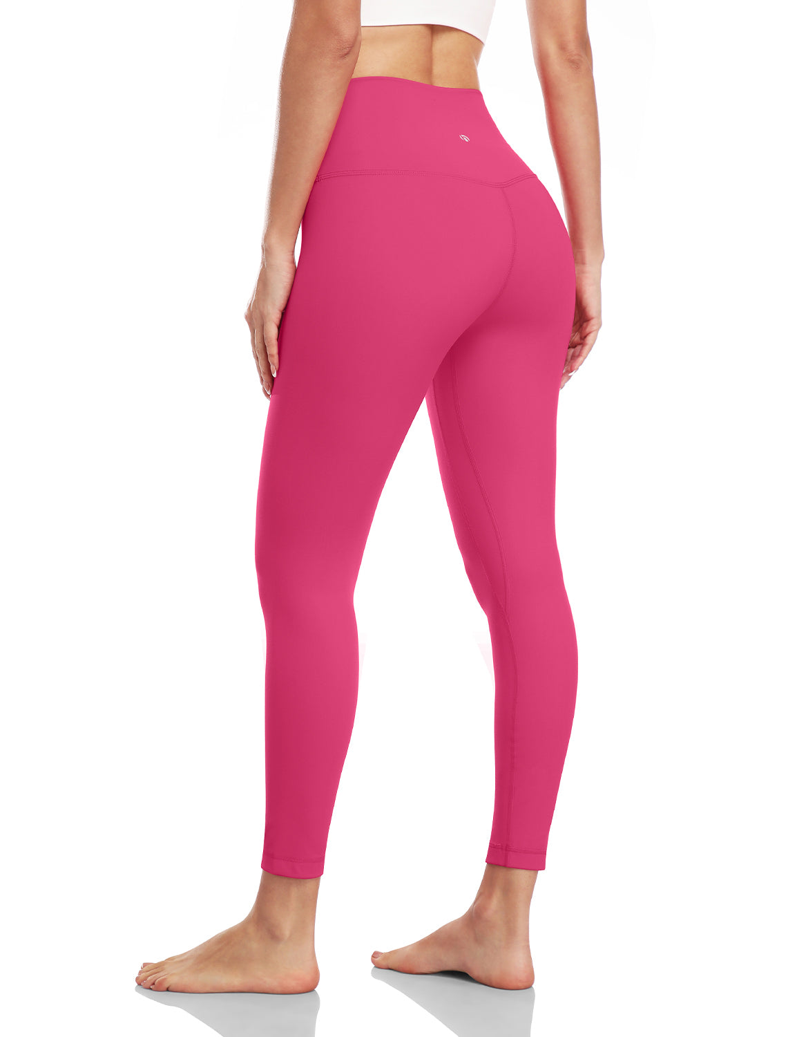 HeyNuts Pure&Plain 7/8 High Waisted Athletic Leggings for Women, Buttery  Feeling Workout Tummy Control Yoga Pants 25'', Berry Magenta, XX-Small :  : Clothing, Shoes & Accessories