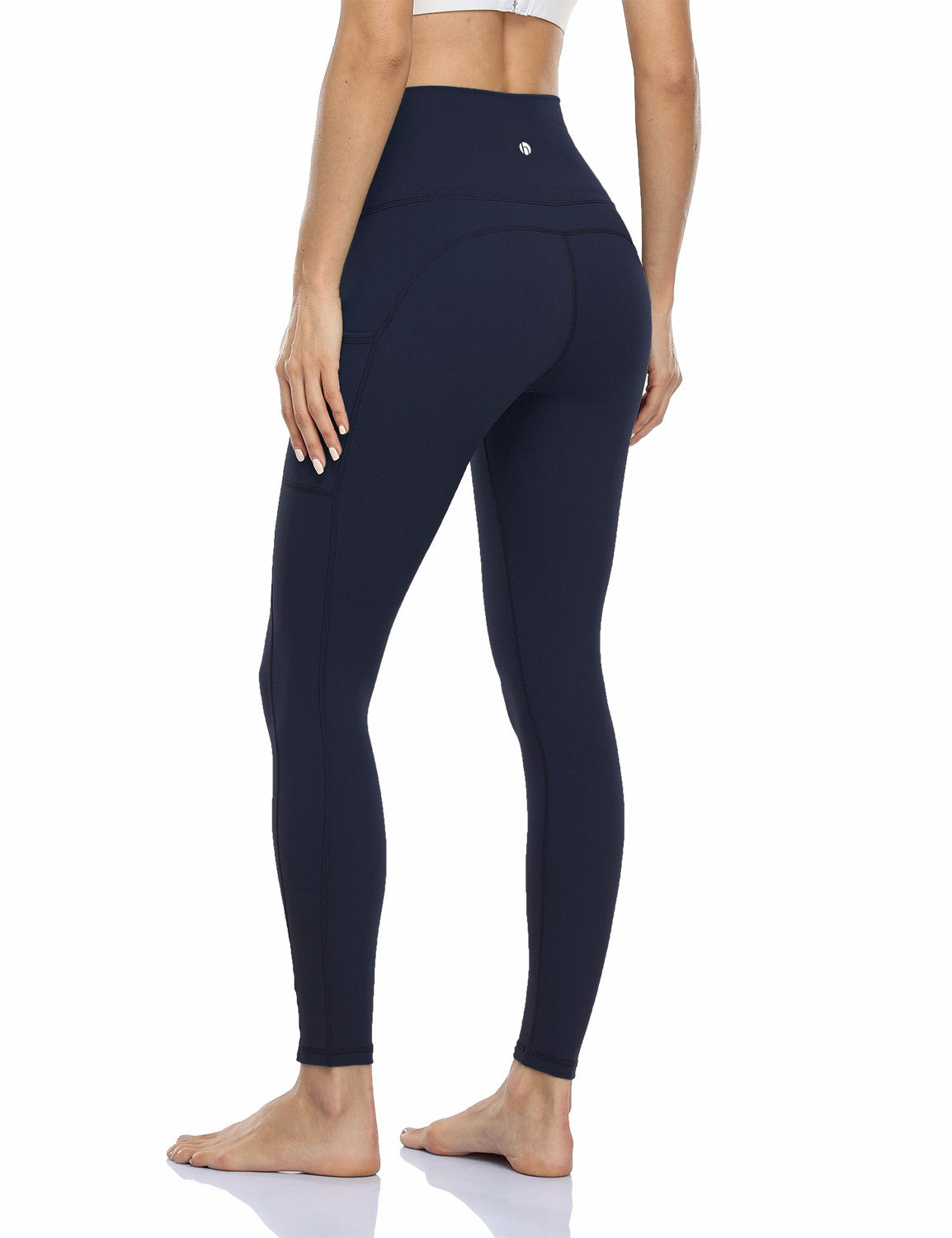 Jyeity Office Approved, Spring Yoga Full Length Pants Hey Nuts Leggings  Navy Size L(US:8) 