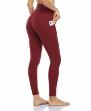 Load image into Gallery viewer, Pockets Leggings  Garnet Red
