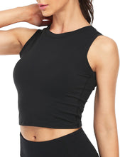 Load image into Gallery viewer, Yoga Tank Tops Black
