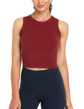 Load image into Gallery viewer, Yoga Tank Tops Garnet Red
