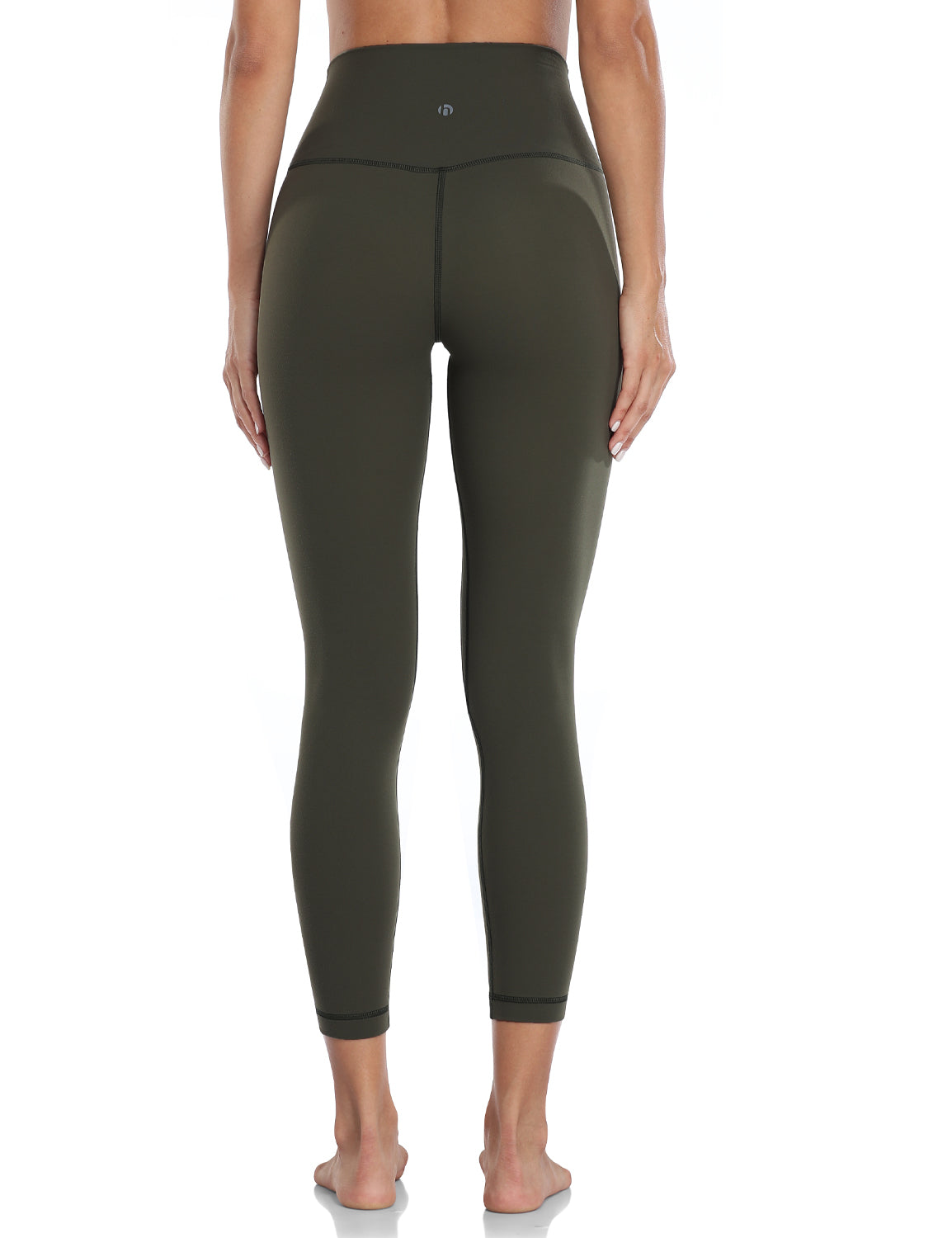  HeyNuts Essential High Waisted Yoga Leggings For Tall Women,  Buttery Soft Full Length Workout Pants 28 Everglade Green L