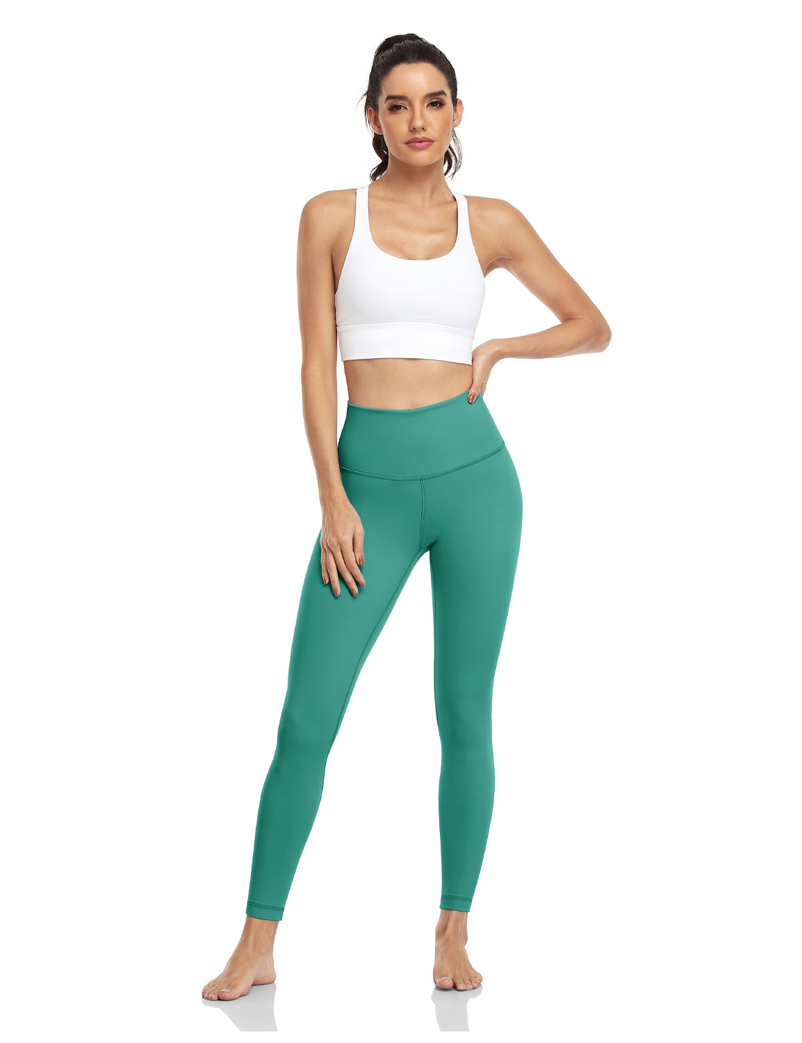 HeyNuts Essential 7/8 Leggings, Buttery Soft Pants Hawthorn Athletic Yoga  Pants 25'', Dazzling Blue, M : Buy Online at Best Price in KSA - Souq is  now : Fashion