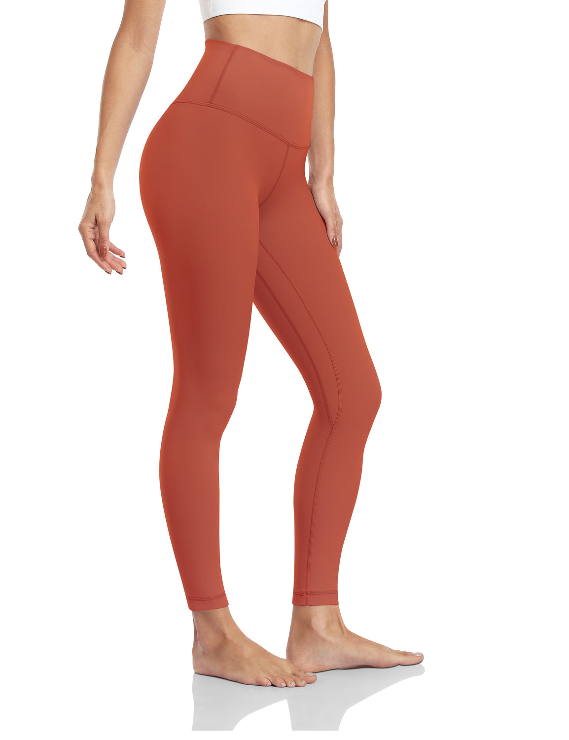 Buy HeyNuts Hawthorn Athletic Women's Essential High Waisted Yoga Leggings  7/8 Length Workout Pants with Side Pockets 25'' Online at desertcartZimbabwe