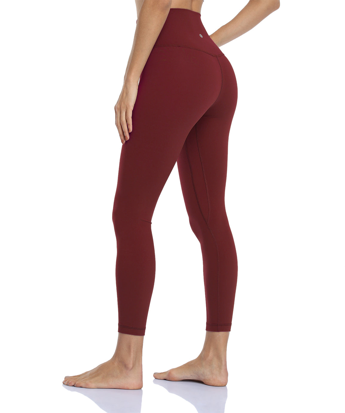 HeyNuts Essential High Waisted Yoga Capris Leggings, Tummy Control Workout  Cropped Pants 21