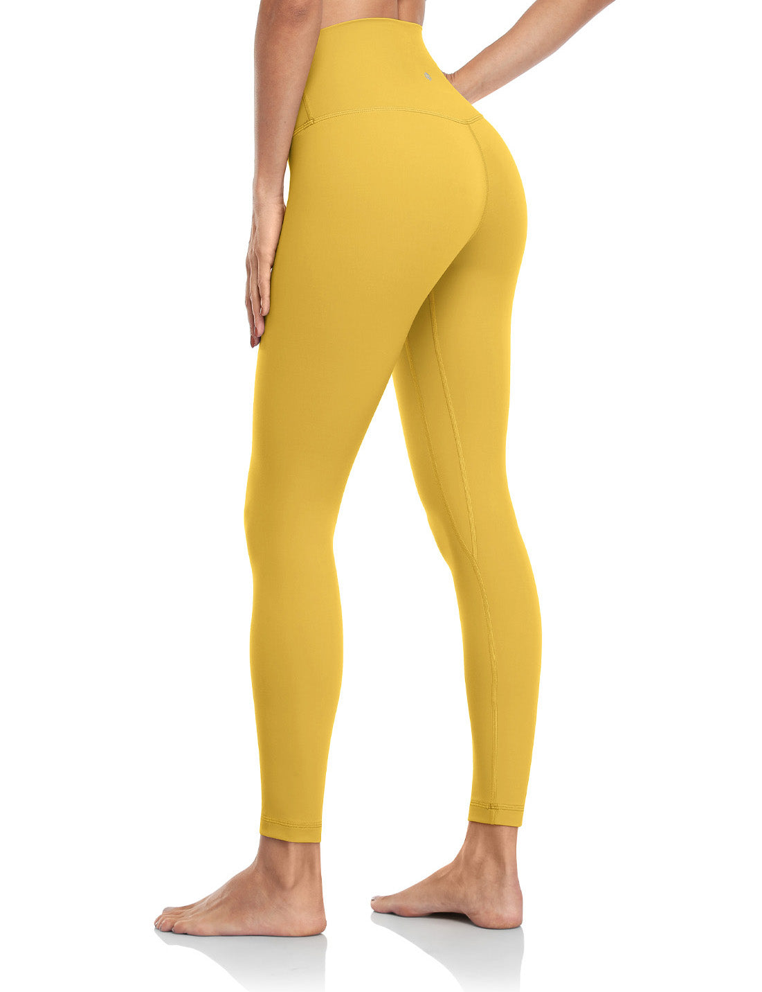  HXSZWJJ Fitness Female Full Length Leggings Running Pants  Comfortable and Formfitting Yoga Pants Good Elasticity (Color : Yellow,  Size : M.) : Clothing, Shoes & Jewelry