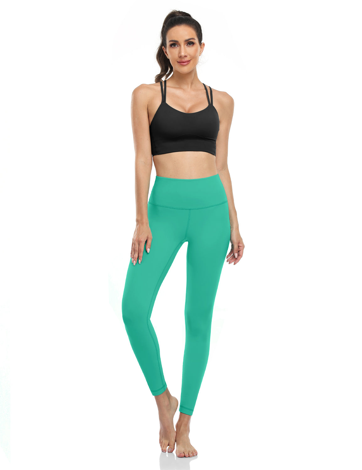 LULULEMON Leggings Pants womens size 4 green space dye workout athletic  JJ#841